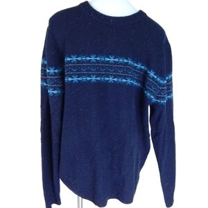 J. Crew Speckled Wool Fair Isle Sweater